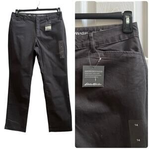 Eddie Bauer New Legend Wash Stretch Mid Rise Size 14 Chino Pant 31 Inch Inseam